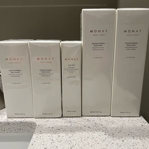 New Monat Body Care Lot + Sun Veil
